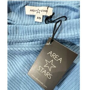Area Stars Ribbed Flare Leggings High Waist‎ Blue XS